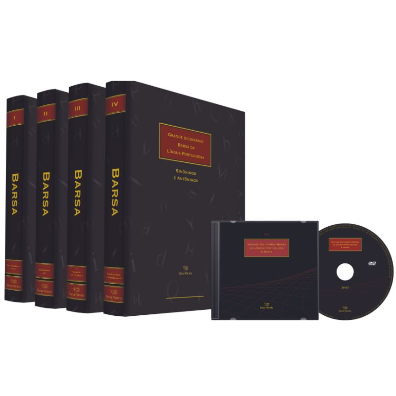 Grande dicionário Barsa da língua portuguesa - 4 vols. + DVD-ROM